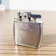 Vintage Ronson Viking Chrome Metal Lighter, England circa 1950
