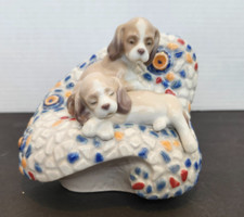 Lladro in Barcelona Puppies on Chair #6663 in Original Box