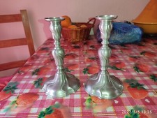 2 X Bougeoir en étain FINSTAIN - Les Potstainiers hutois