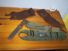Ceinture poignets cuir étui couteau Militaire pièces à restaurer