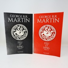 Feu et Sang #1-2 Le trône de fer Série Complète Lot 2 Livres George R. R. Martin