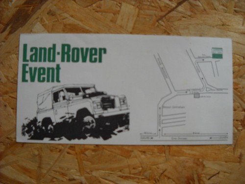 Invitation land rover - event,