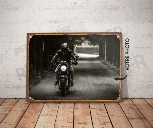 Plaque métal vintage - , avec