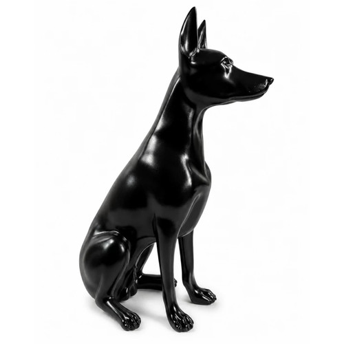 Statue doberman résine - doberman, en