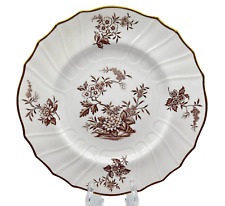 Spode Berkshire Dinner Plate Y7370 Tournai Shape Brown Floral England
