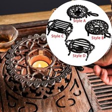 Chauffe-théière en fonte robuste et résistant pour la cour, la terrasse, le