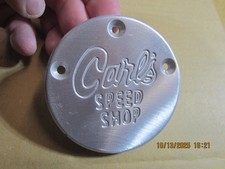 CARL'S SPEED SHOP LOGO COVER FOR HIS TYPHOON CARB, ALUMINUM