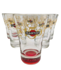 🍸✨ Lot de 6 Verres MARTINI 150 Ans – Édition Limitée – Collection Bar ✨🍸