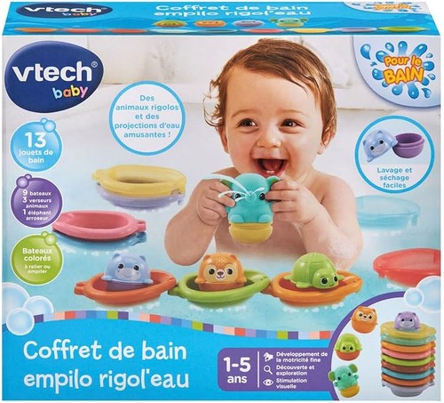 Vtech coffret bain empilo - bain,