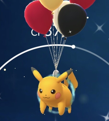 Shiny red black - shiny, balloon