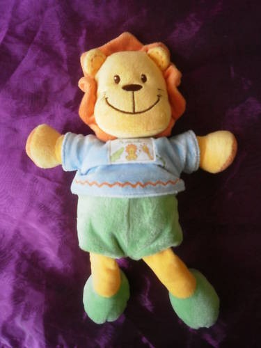 Doudou lion orange - , petite