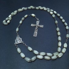 Chapelet En Argent Et Perles De Nacre