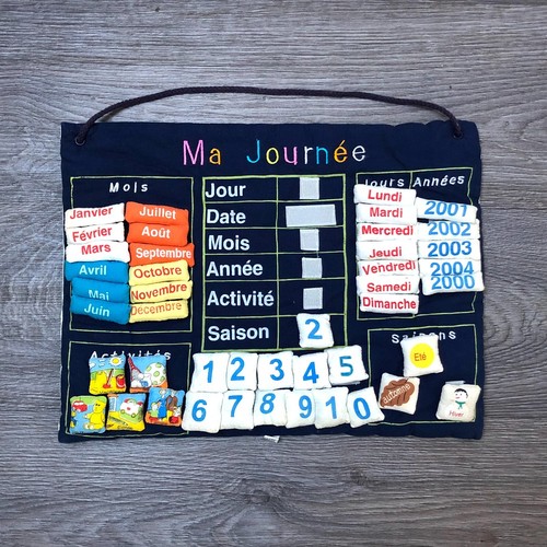 Tableau planning tissu ma - en, "ma