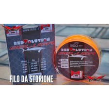 Fil De Moulinet Milo Redvolution Beluga 300 Mt Pêche Esturgeon Orange Fluo