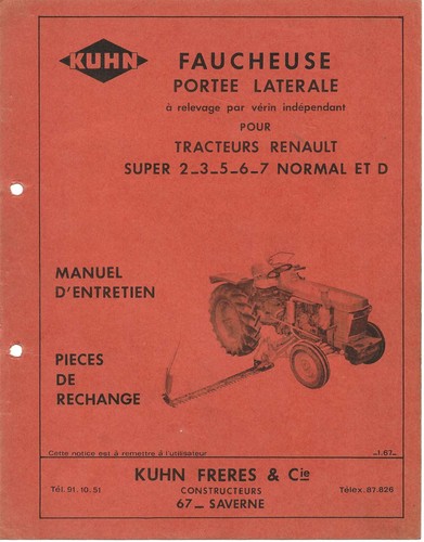 Kuhn faucheuse laterale - faucheuse,