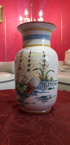 Vase cygne coloré flânerie - coloré,