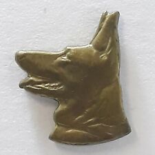 Tête de chien Berger Allemand bronze André Schwab