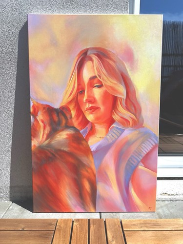 Tableau peinture sur - , toile