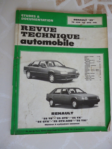 Revue technique automobile - revue,