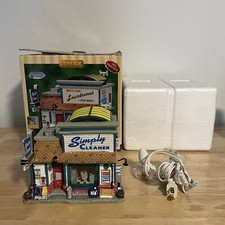 Lemax Christmas Quick Clean Laundromat Lighted Building Plymouth Corners 2007