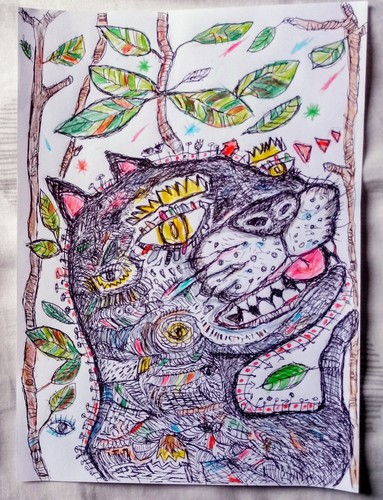 Dessin panthère noire - dessin,