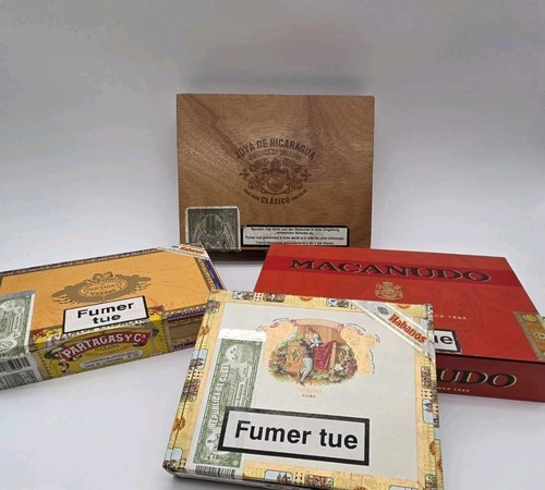Lot boîtes cigares vide - 4,