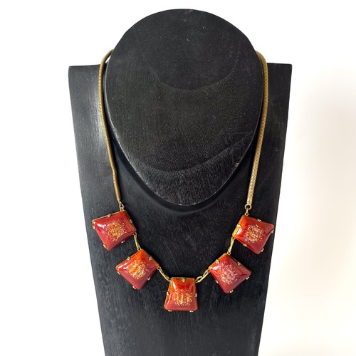 Collier art déco métal - déco, en