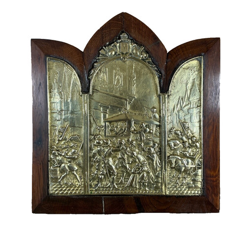 Grand triptyque bronze - grand,