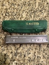M. Hohner Echo Harmonica No. 2409  w/ Green Case Made in Germany