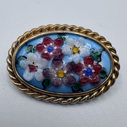 Broche ancienne emaux - en, de