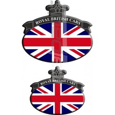 Set. 2 Autocollants Union Jack