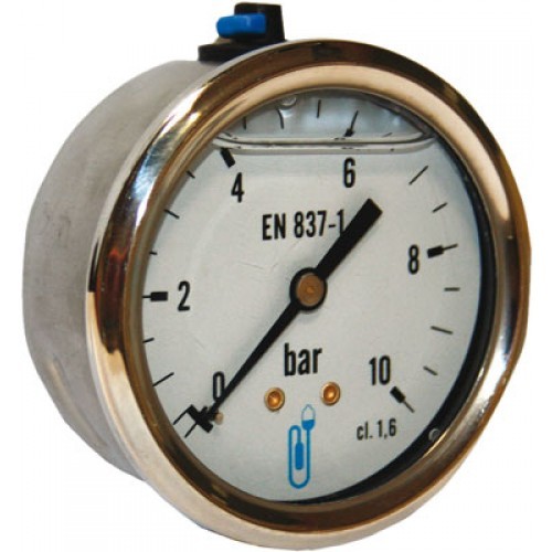 Manomètre boîtier inox