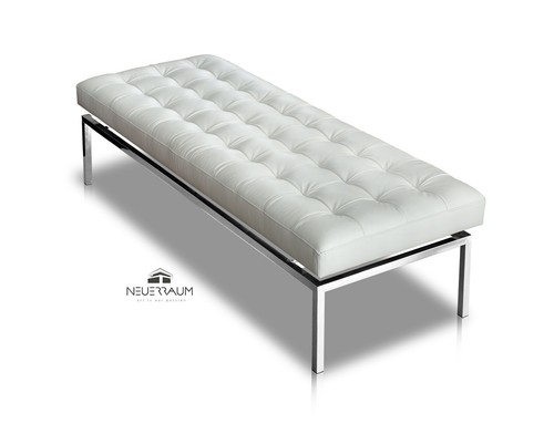 Banc long cuir - cuir, bauhaus