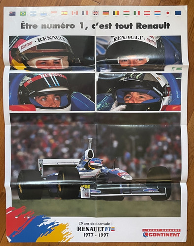 Poster geant renault f1 - geant,
