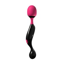 Silicone Wand Vibrating Massager Vaginal Vibrator Anal Sex Stimulator