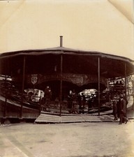 FRANCE Circa 1890 Funfair Ride Roller Coaster