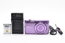 Nikon COOLPIX S3500 20.1MP 7x Compact Digital Camera Purple [Exc+] From Japan