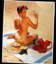 Vintage Illustrated ADULT WISE / NATURISM BEACH TAN IMAGE