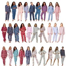 Ladies Flannelette Wincey PJs Pyjama Set Warm Winter Cotton Size 8 to 22! NEW