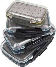 Aventik Fly Fishing Box Jig Box Waterproof Streamer fly Case Double Side Storage