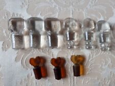 9 GLASS CAPS FOR PHARMACY BOTTLE