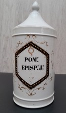 Rare Bayeux Langlois Widow Apothecary Pot Circa 1840 POM: Pharmacy Ointment XIX