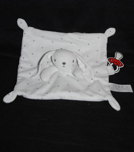Doudou plat lapin - 🍀doudou, blanc