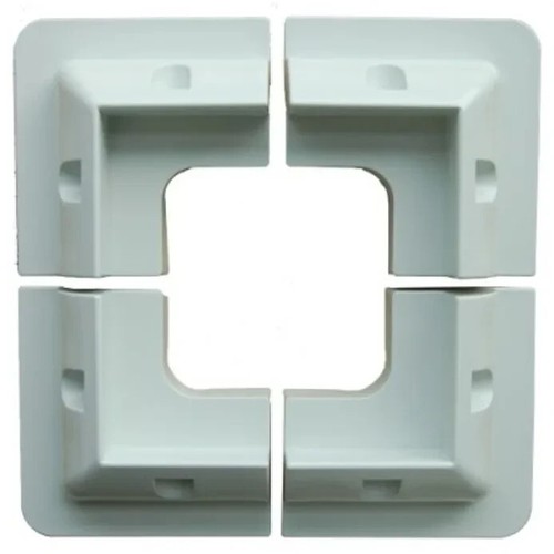 Kit coins fixation blancs - 4,