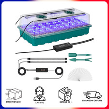 Kit Hydroponique Complet 36 Places Croissance Rapide Ventilable Récoltes