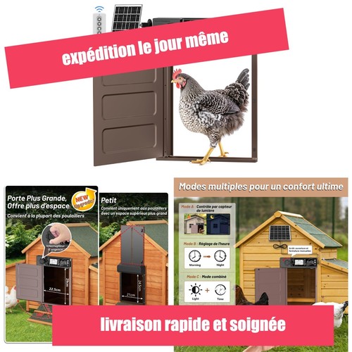 Porte poulailler automatique