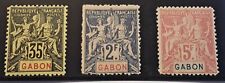 Gabon FAUX FOURNIER Type Groupe TP N° 26, 31, 32 /NEUF**/ 1904-07