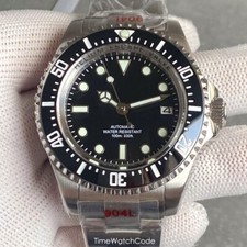 Helium Device Automatic Men's Watch NH35 Black Dial Sapphire Waterproof 43mm