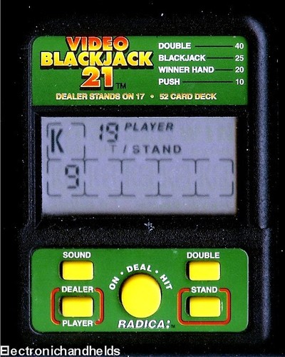 Radica pocket video blackjack - radica,