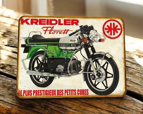 Plaque métal vintage - métal, kreidler